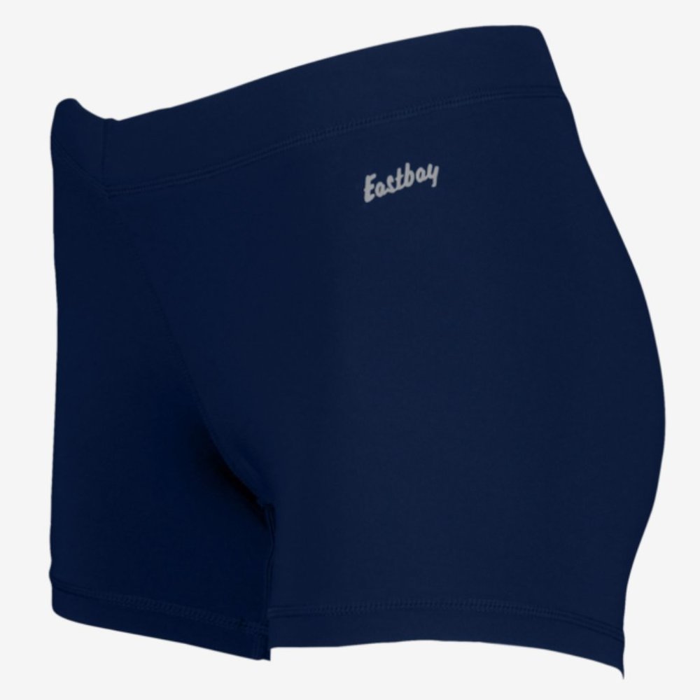 Eastbay navy blue compression track shorts gym running